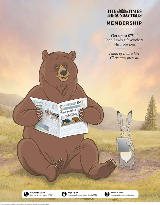 Bear and Hare John Lewis Advert Bob Venables