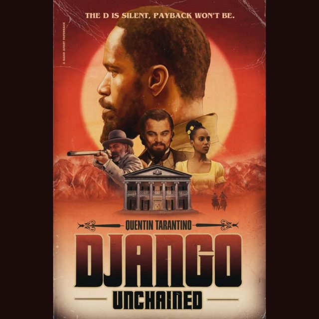 Django unchained Movie poster illustration